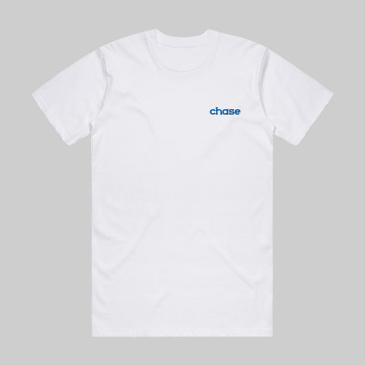 Mouzouris Helmet Tee White/Blue